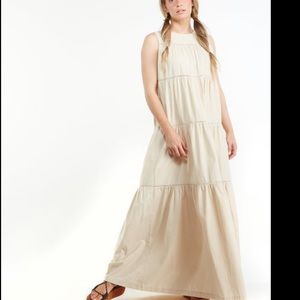 🌟 The Odells NWT Aurora Maxi Dress in Coconut Milk Size Small